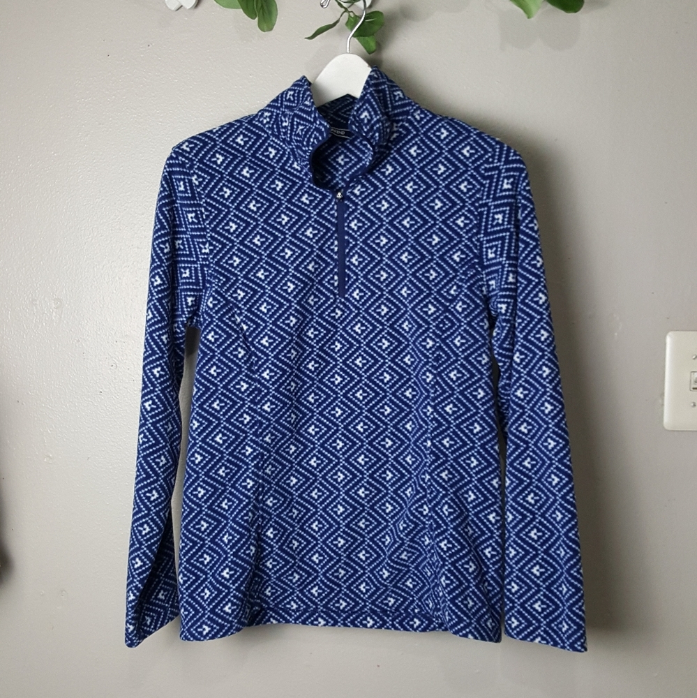 Blue Geometric Women's Jacket